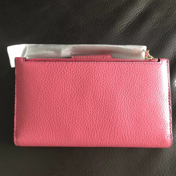 Coach Pink Pinstripe Tech Wallet - Picture 3 of 6